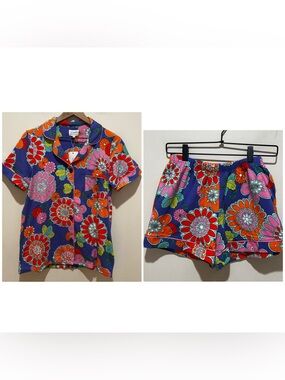 NWT Trina Turk Bed Head PJ’s 2-Piece Pajama Set - Shorts and Shirt - Women’s XS